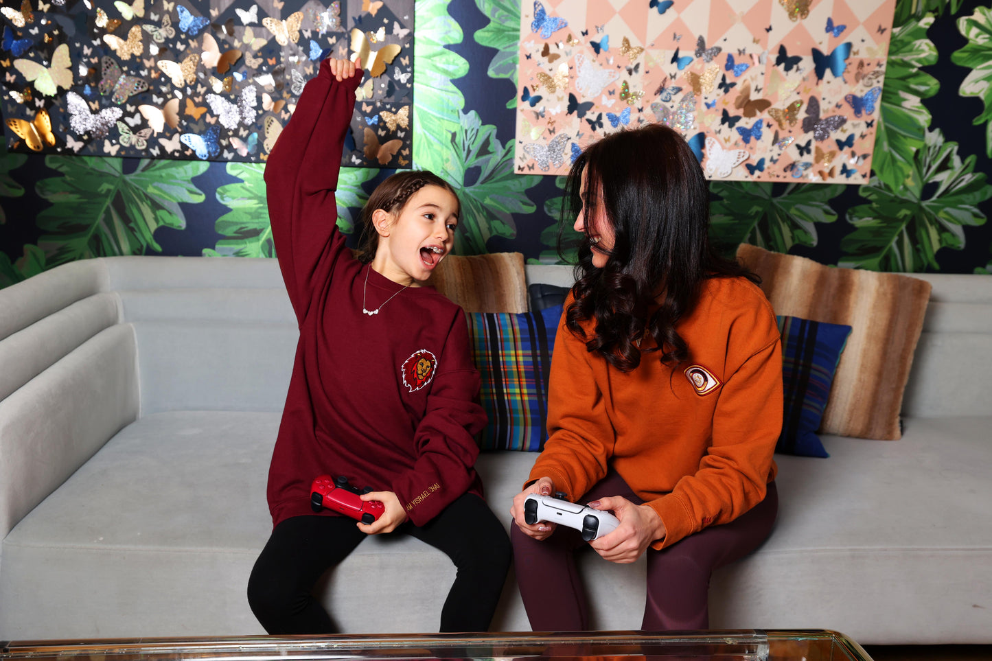 Maroon Lion of Judah Unisex Crewneck Sweatshirt (Maroon)