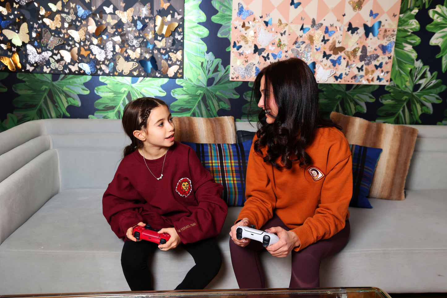 Maroon Evil Eye UnisexSweatshirt (Adobe)