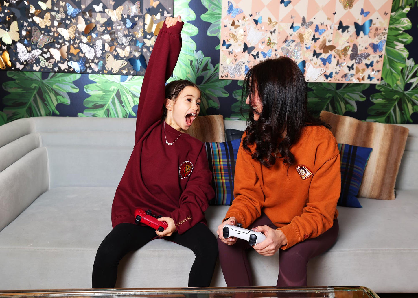Maroon Evil Eye UnisexSweatshirt (Adobe)