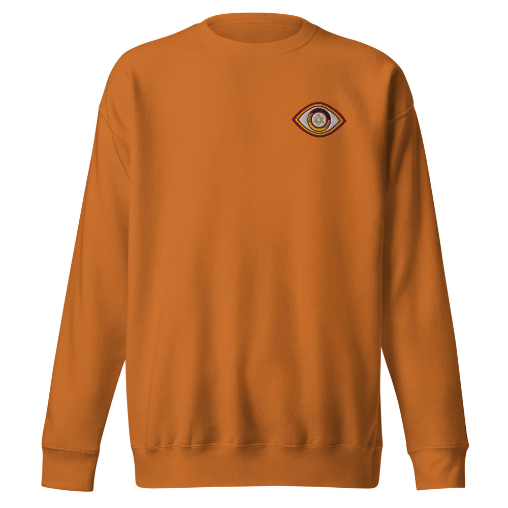 Maroon Evil Eye UnisexSweatshirt (Adobe)