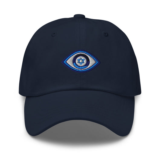 Blue Evil Eye Classic Dad Hat (Navy)