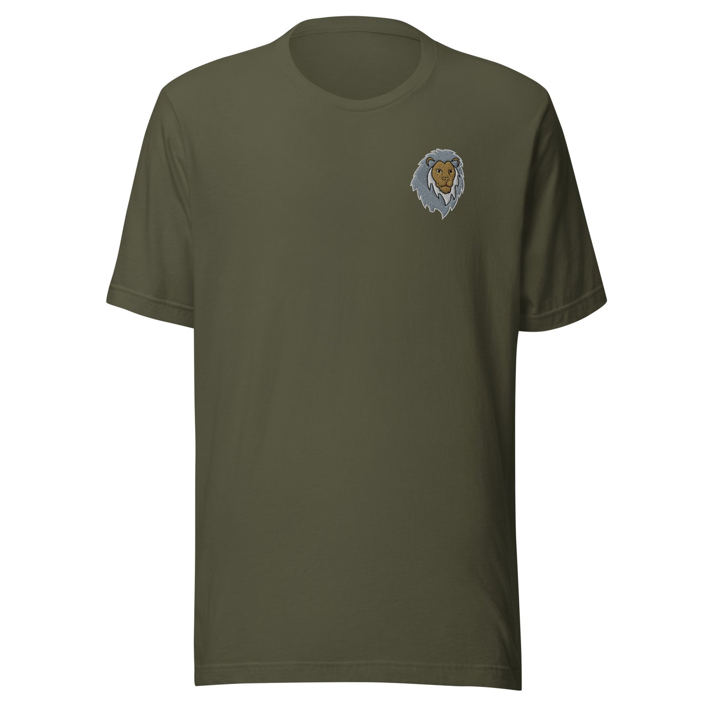 Grayscale Lion of Judah Unisex T-Shirt (Military Green)