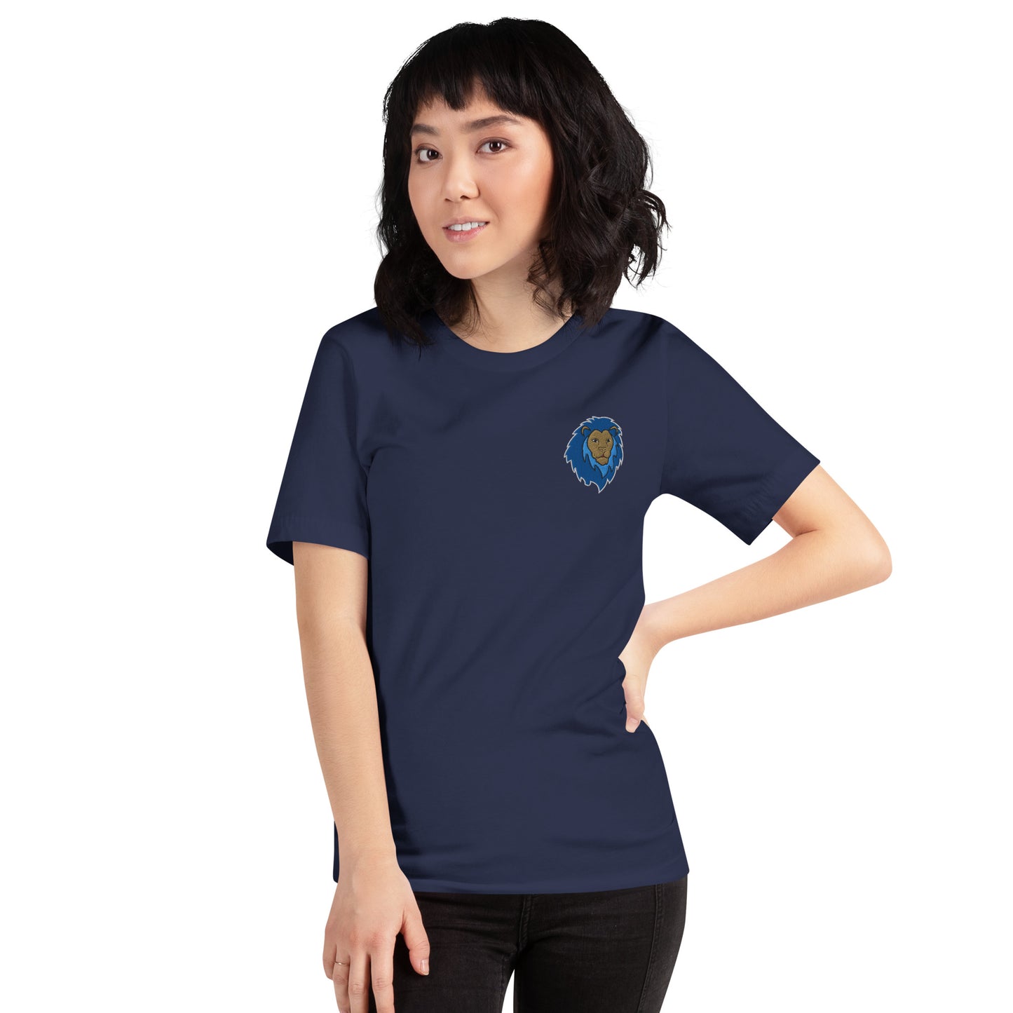 Blue Lion of Judah Unisex T-Shirt (Navy)