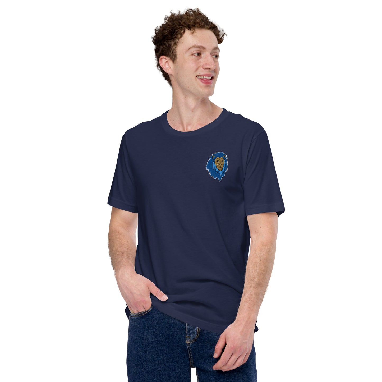 Blue Lion of Judah Unisex T-Shirt (Navy)