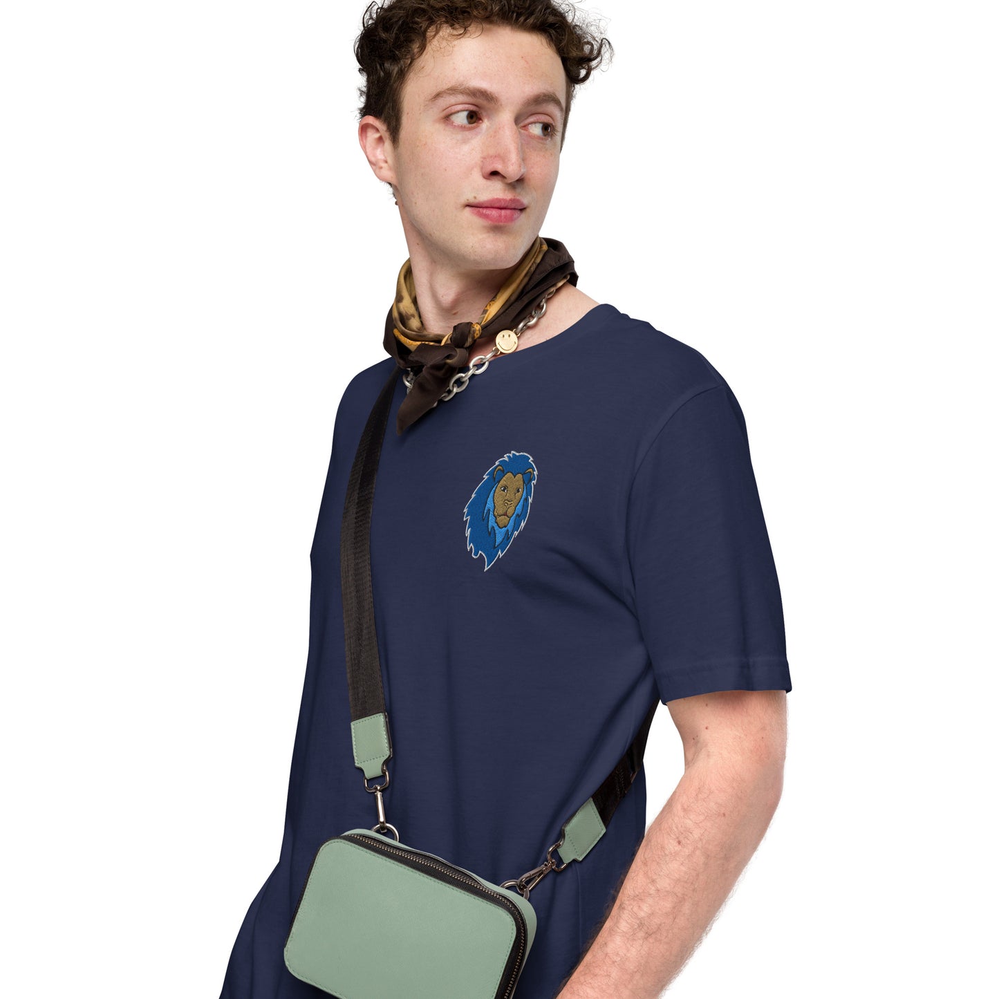Blue Lion of Judah Unisex T-Shirt (Navy)