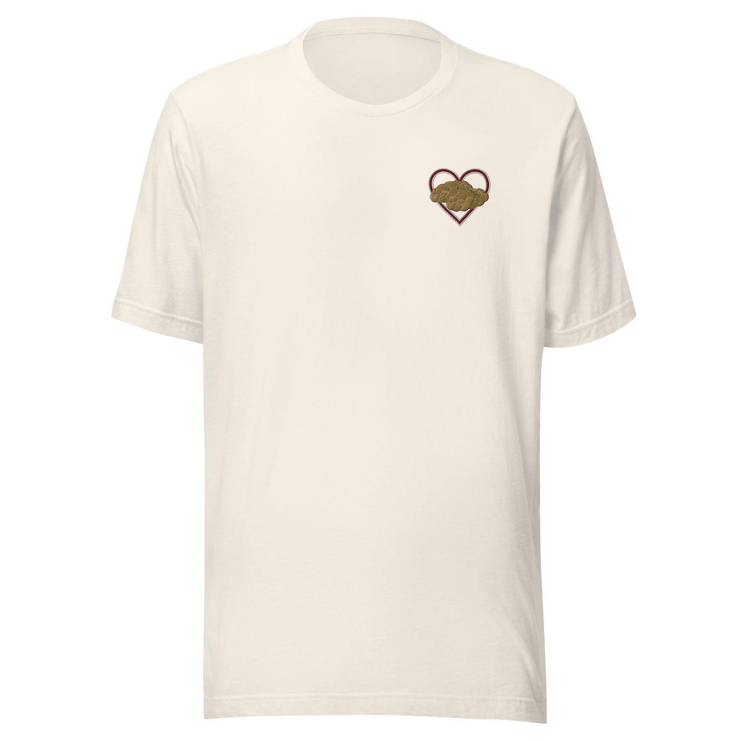 Challah Heart Unisex T-Shirt (Vintage White)