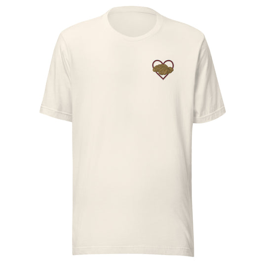 Challah Heart Unisex T-Shirt (Vintage White)